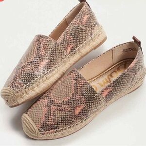 Sam Edelman Pink and Brown Espadrilles